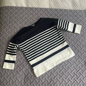 Vince boat neck striped top